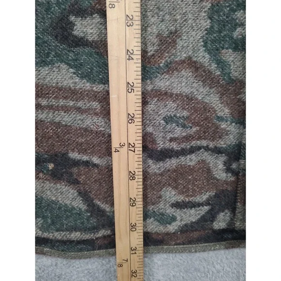 VTG King of the Mountain Wool Camo Hunting Shacket Mens Lg Damanged - Picture 6 of 16